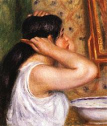 Auguste renoir The Toilette Woman Combing Her Hair China oil painting art